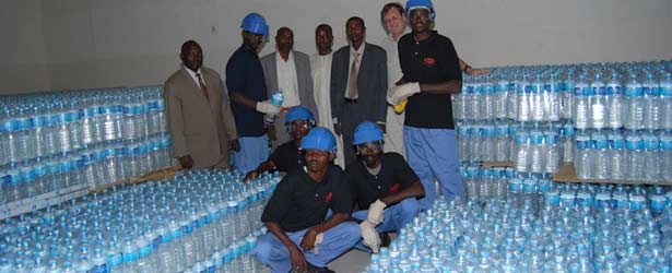 Al Bedey's mineral water factory in Chad
